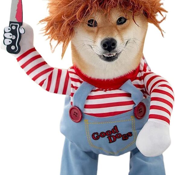 Chucky Dog Costume / Size LARGE / BRAND NEW - Picture 1 of 6